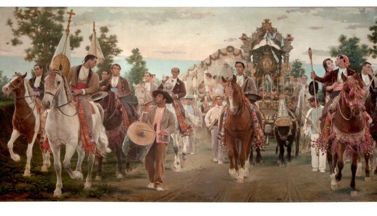 Óleo de Salvador Viniegra y Lasso de la Vega, Romería del Rocío