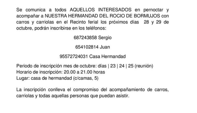 Hermandad de Bormujos – Convivencia Rociera