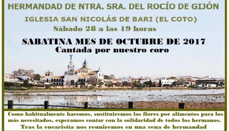 Hermandad de Gijón – Sabatina del mes de Octubre de 2017