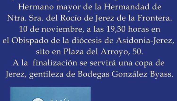 Presentación del Libro «Al Rocío con Platero» de Santiago Padilla en la Fundación Jaime González Gordon en Jerez