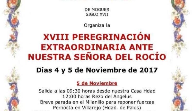Hermandad de Moguer – Peregrinación Extraordinaria 2017