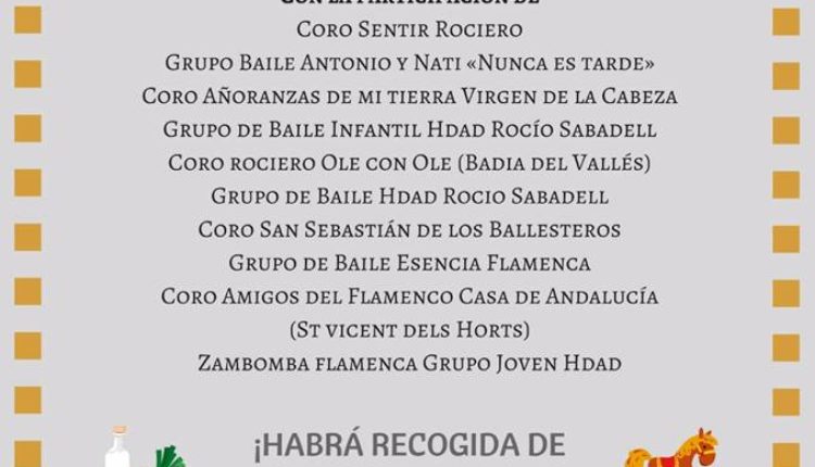 Hermandad de Sabadell – V FESTIVAL BENÉFICO DE VILLANCICOS