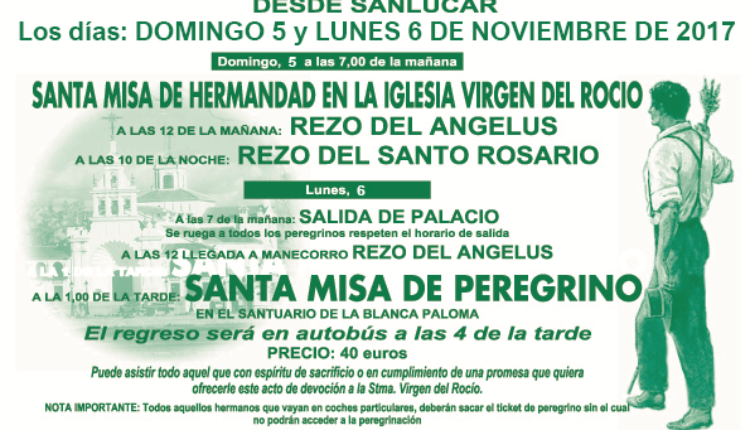 Hermandad de Sanlúcar de Barrameda – Peregrinación Andando al Rocío