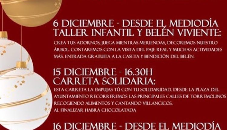 Hermandad de Torremolinos – Carreta Solidaria y Zambombá Rociera este fin de semana en Torremolinos