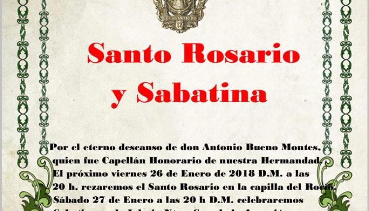 Hermandad de Bonares – Santo Rosario y Sabatina