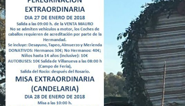 Hermandad de Villanueva del Ariscal – Peregrinación Extraordinaria