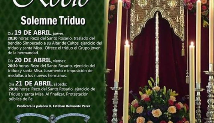 Hermandad de Almería – Solemne Triduo y XXXIII Pregón Rociero