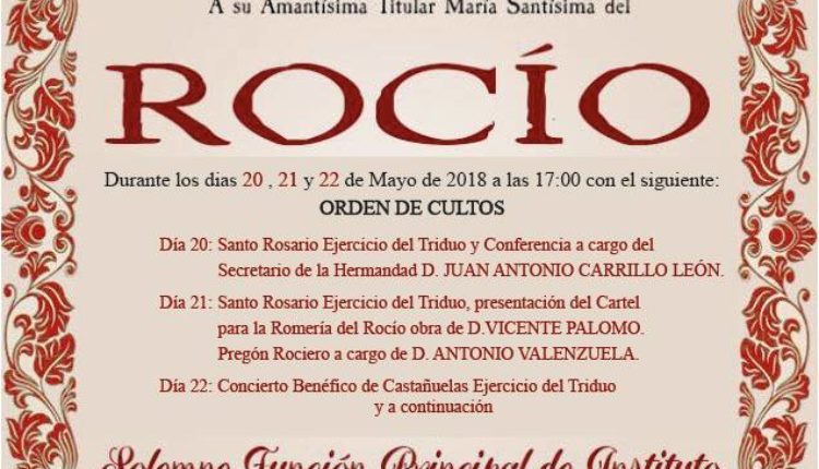 Hermandad de Barcelona – Solemne Triduo 2018