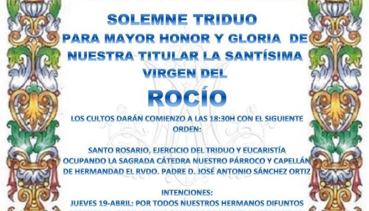 Hermandad de Jamilena – Solemne Triduo 2018