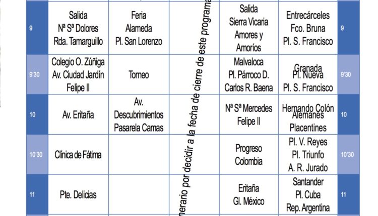 Itinerarios y Horarios de las Hermandades de Sevilla 2018