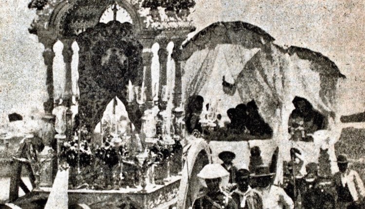 Primera Carreta de Plata de la Romería del Rocío, se cumplen 150 años de su estreno en Triana por Julio Mayo