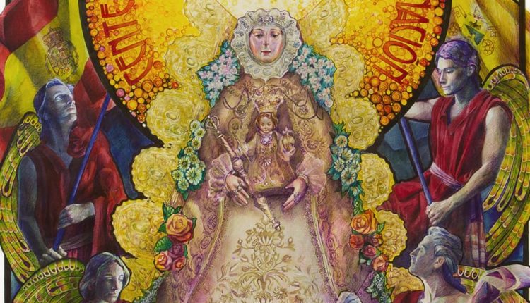 Cartel anunciador del Centenario de la Coronación Canónica de la Virgen del Rocío