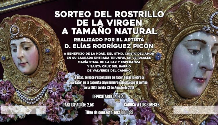 Hermandad de la Borriquita de Valverde del Camino – Sorteo Rostrillo de la Virgen  del Rocío