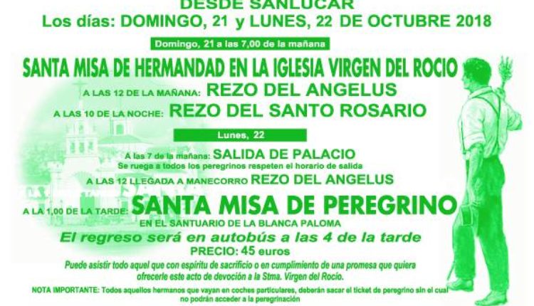 Hermandad de Sanlúcar de Barrameda – Peregrinación Andando al Rocío
