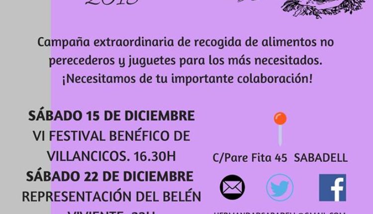 Hermandad de Sabadell – Navidad Solidaria 2018