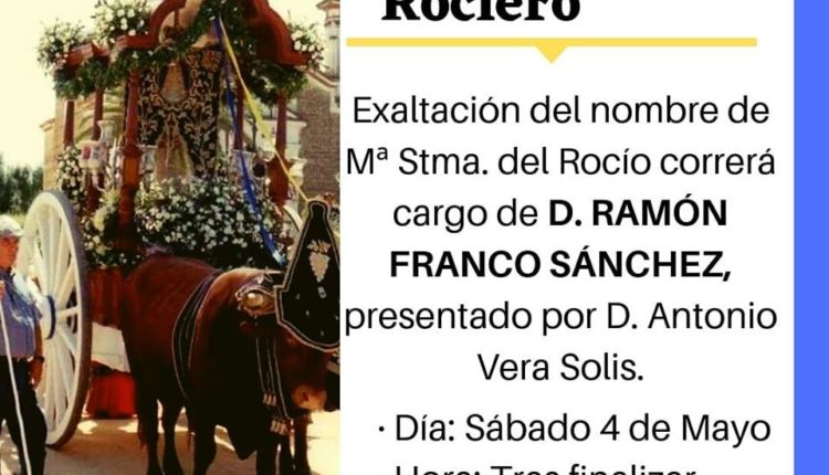 Hermandad de Chucena – XXV Pregón de la Romería del Rocío a cargo de D. Ramón Franco Sánchez