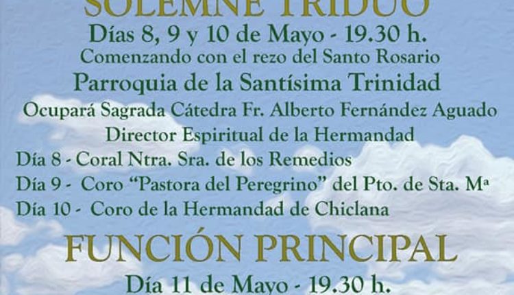 Hermandad de Chiclana – Solemne Triduo 2019