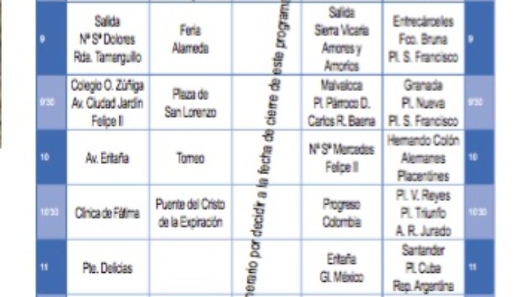 Itinerarios Salida, Llegada y Horarios de las Hermandades del Rocío de Sevilla 2019