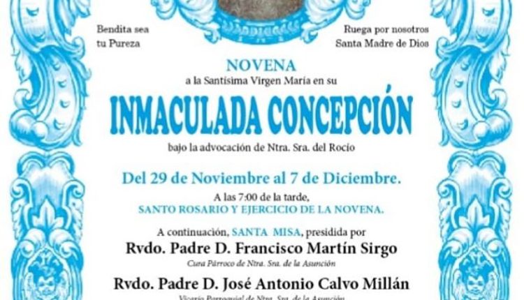 Hermandad Matriz – Novena a la Virgen en su Inmaculada Concepción