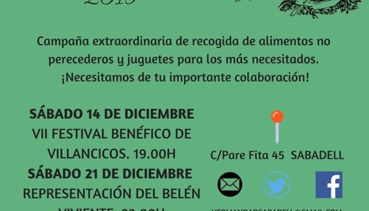 Hermandad de Sabadell – Navidad Solidaria 2019