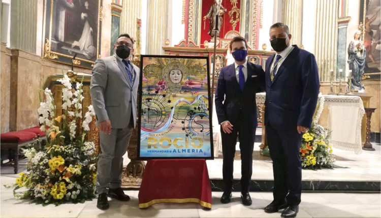 La Hermandad del Rocío de Almería presenta su cartel del Rocío 2021, una obra del artista Jesús Calzada.