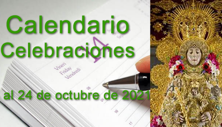 Calendario de celebraciones para la semana del 18 al 24 de octubre