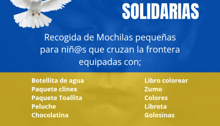 Hermandad de Emigrantes pone en marcha la campaña «Mochilas solidarias», destinada a los niños ucranianos