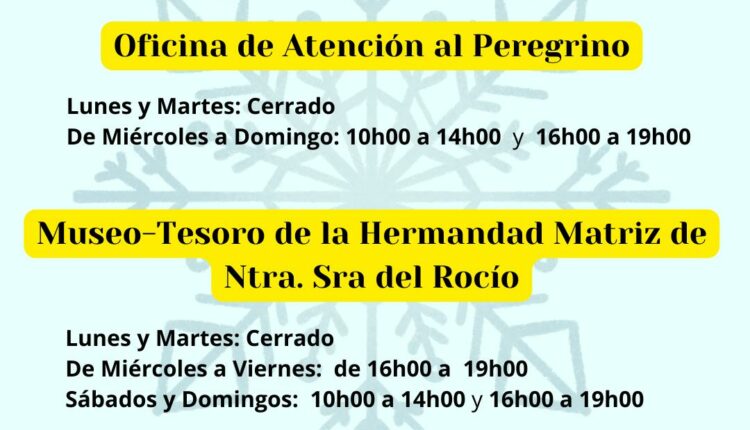 Oficina de atención al Peregrino – Nuevo Horario de invierno
