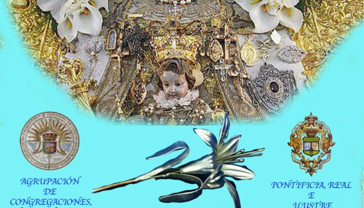 Acto de entrega – La Agrupación de Congregaciones, Hermandades y Cofradías de Gloria de Málaga concede a la Virgen del Rocío la Azucena de Plata.