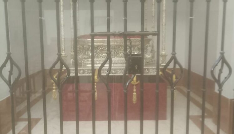 El paso de la Virgen se encuentra de nuevo en el Santuario