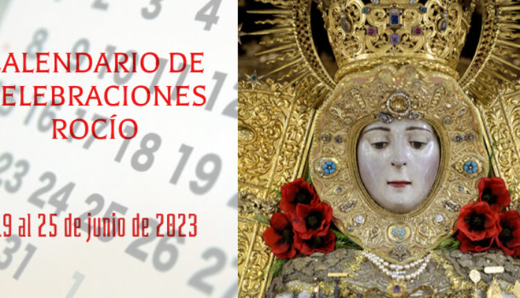 Calendario de celebraciones para la semana del 19 al 25 de junio