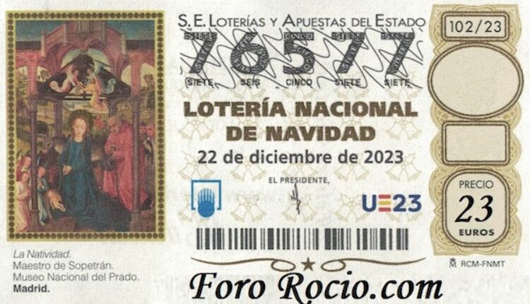Ofrenda del Foro 2023- Lotería de Navidad Nº 76577