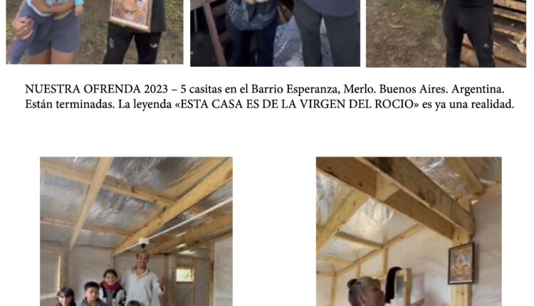 Ofrenda del Foro 2023 – Las casitas de Argentina terminadas