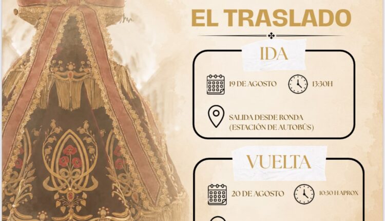 Hermandad de Ronda – Autobús de ida y vuelta para el Traslado de la Virgen